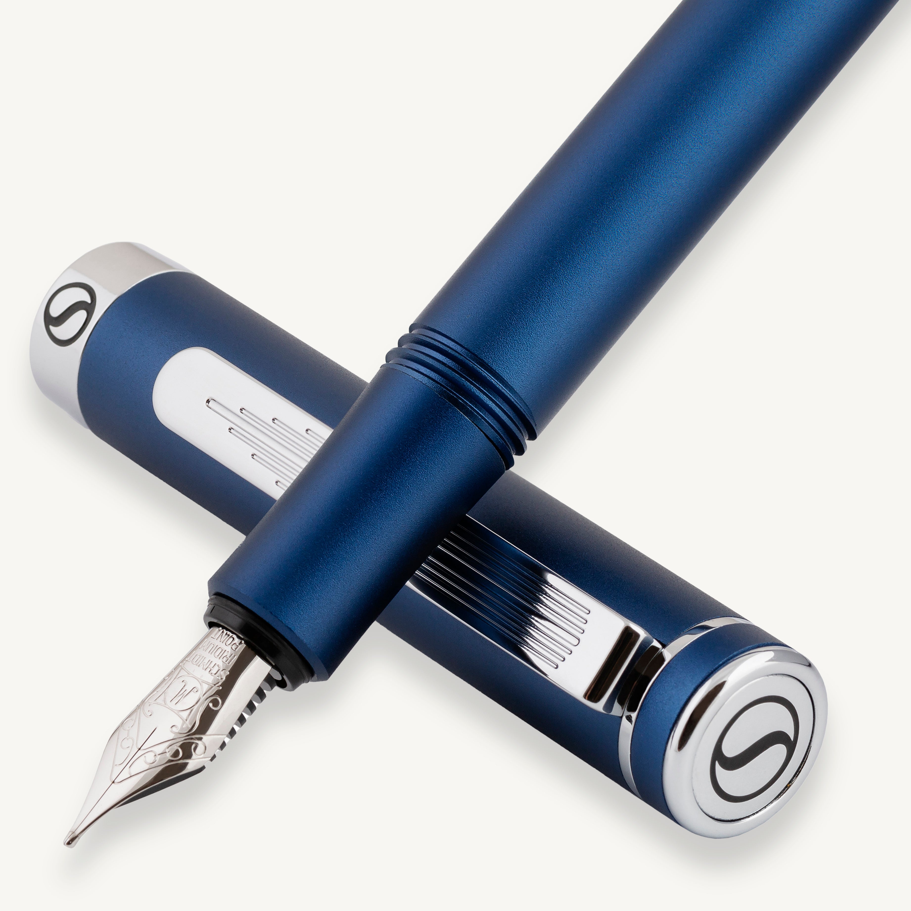 EDC Matt Blue Fountain Pen - Medium Nib