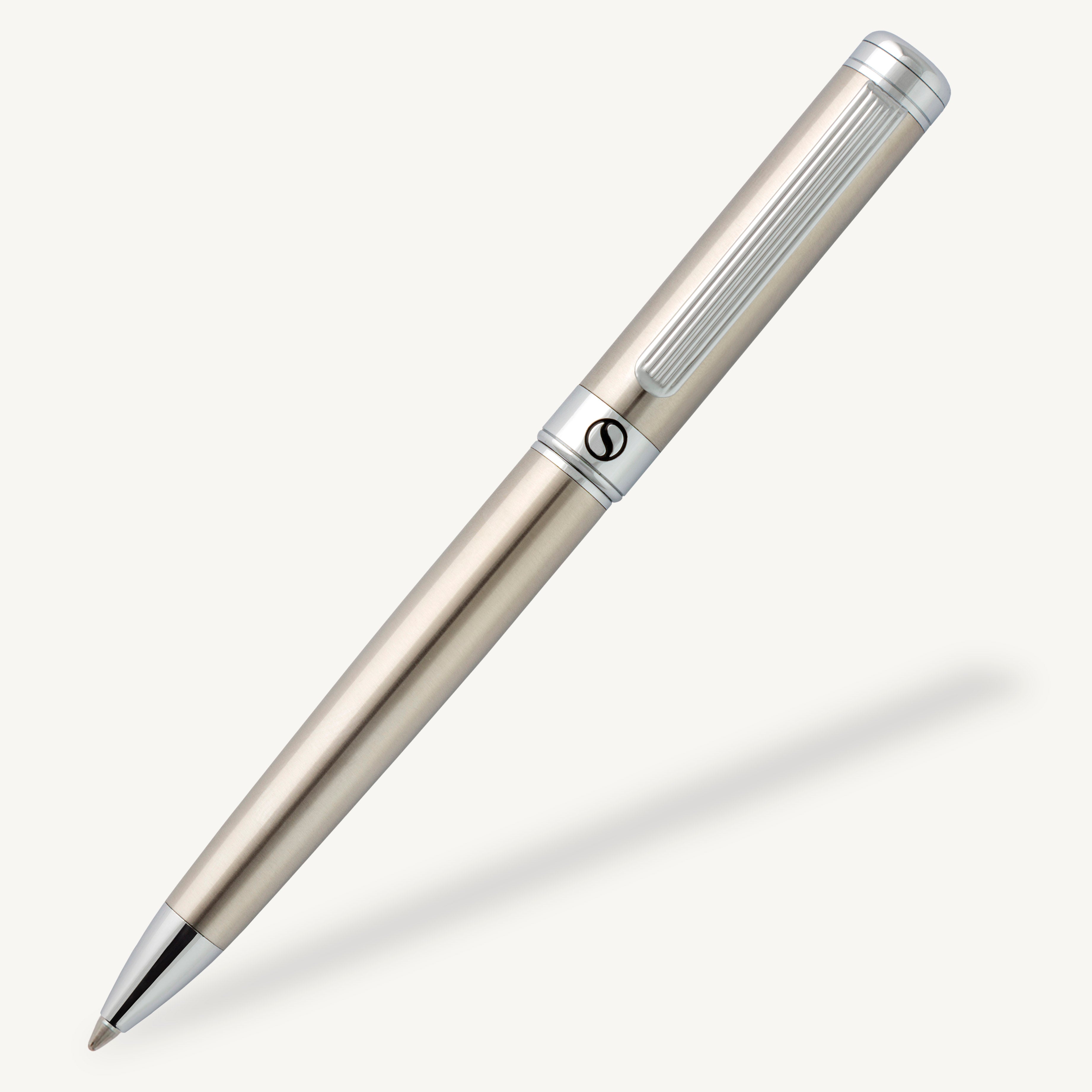 Stylo à bille Scriveiner Classic en acier inoxydable