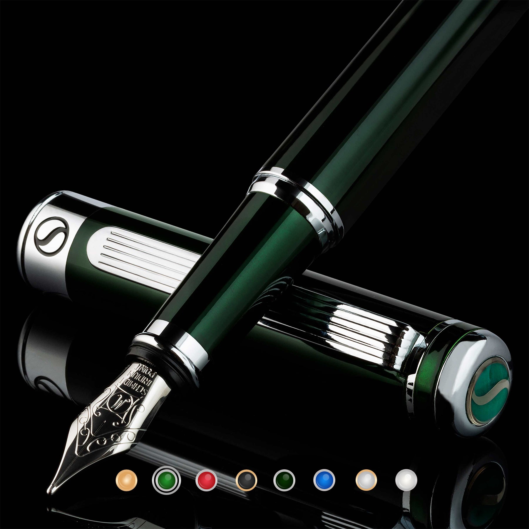 Scriveiner Classic British Racing Green fountain Pen - Medium Nib