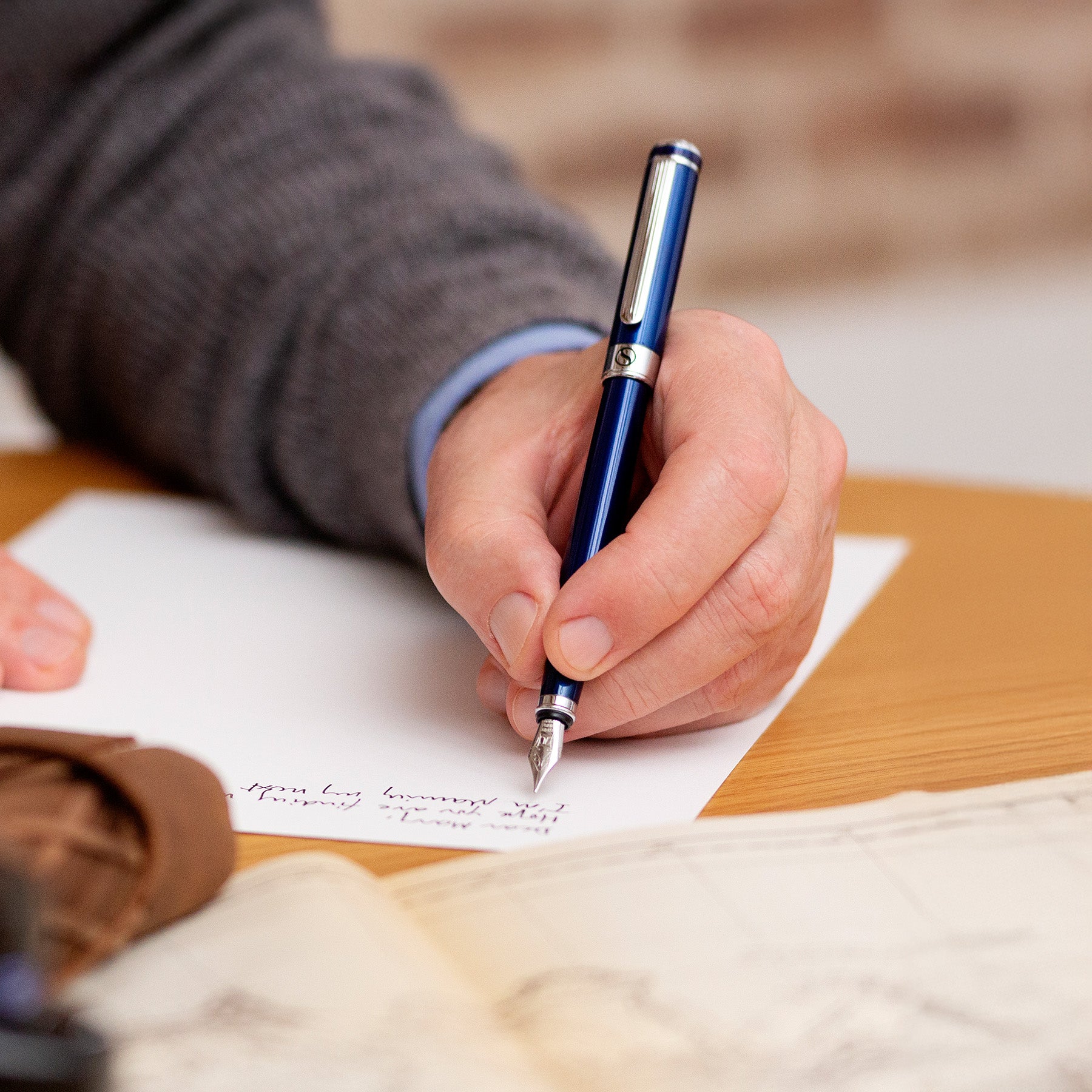 Stylo plume Scriveiner Classic Midnight Blue Lacquer - Plume moyenne