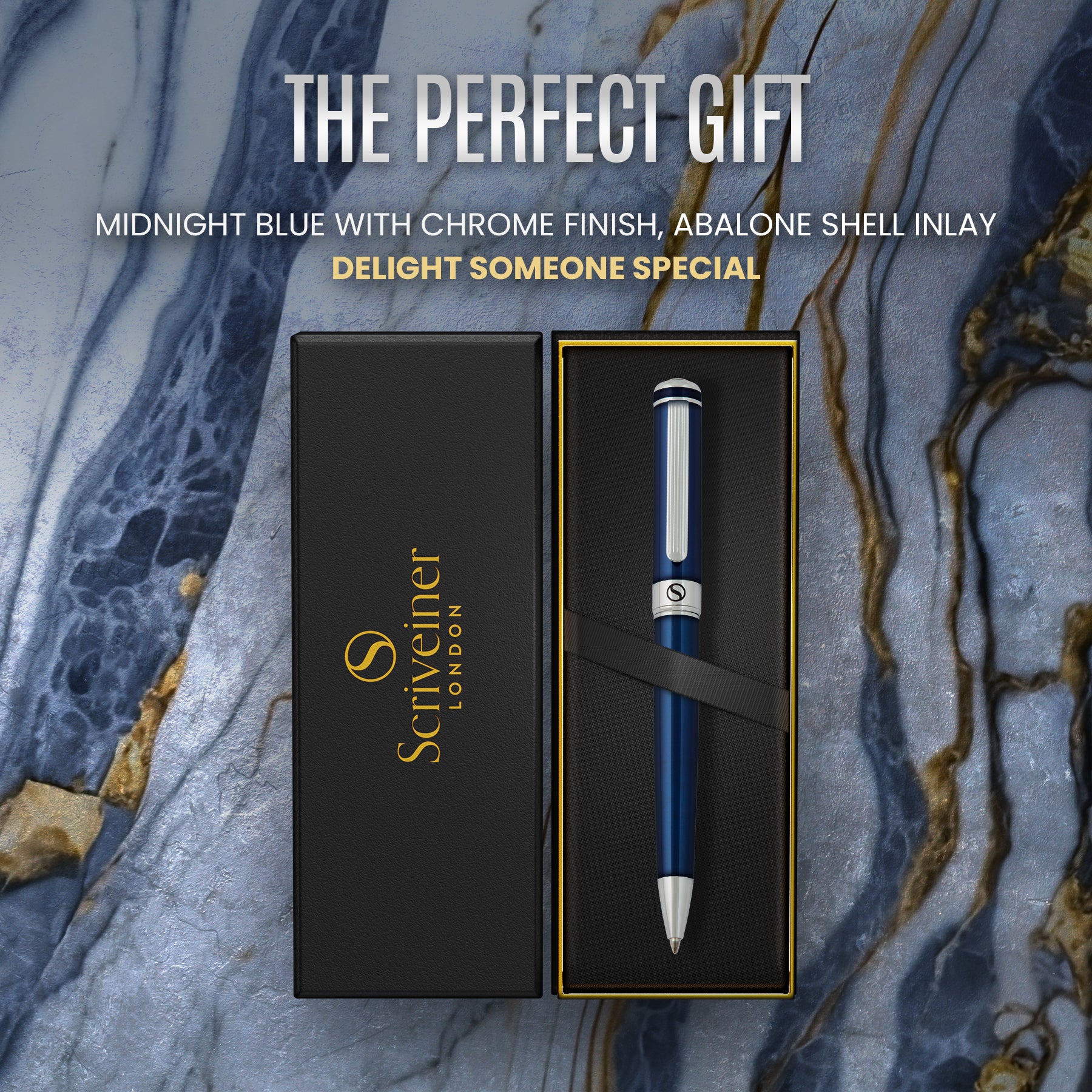 Scriveiner Classic Midnight Blue ballpoint Pen