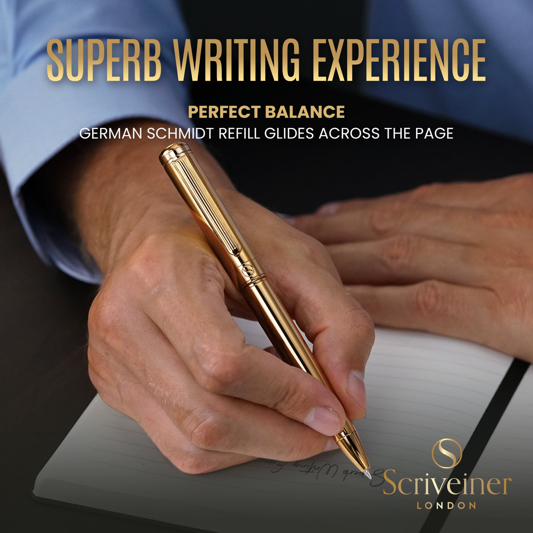 Scriveiner Classic Gold ballpoint Pen