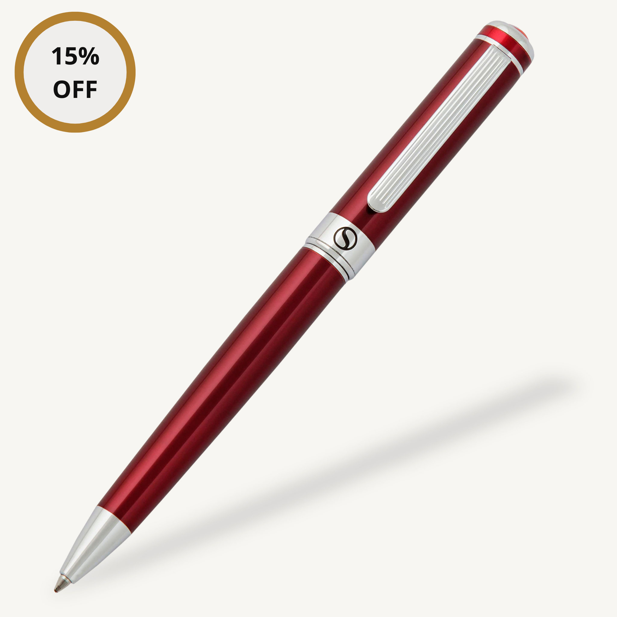 Classic Crimson Red Ballpoint Pen