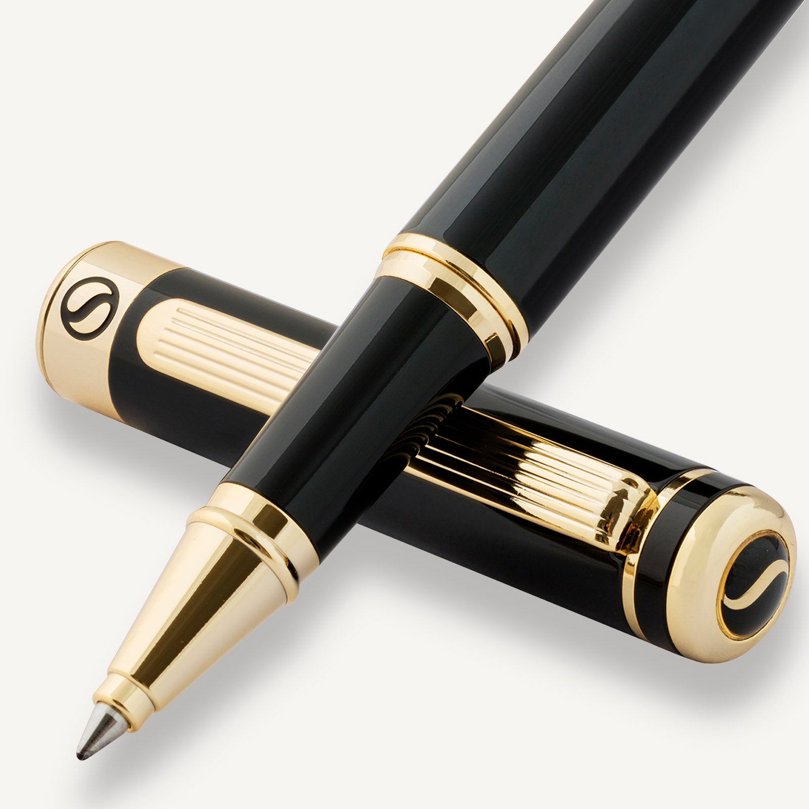 Classic Black Lacquer Rollerball Pen