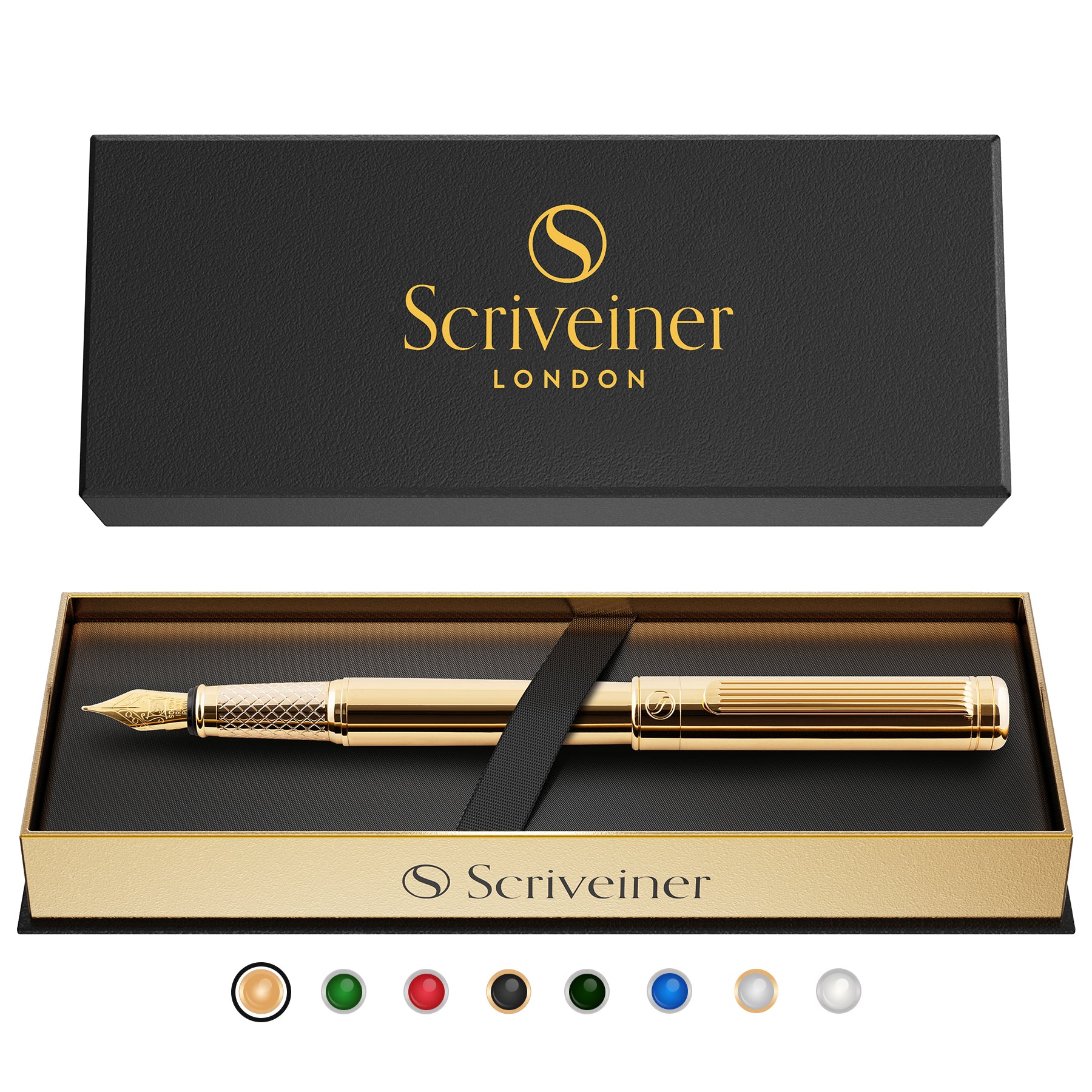 Scriveiner Classic Gold fountain Pen - Medium Nib