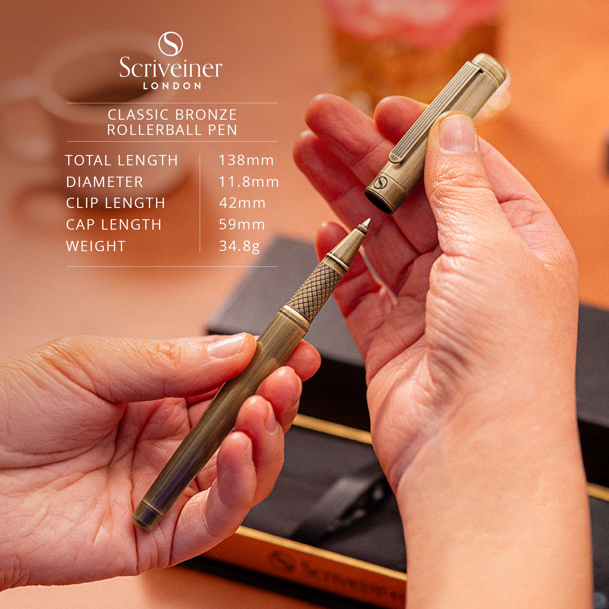 Scriveiner Classic Bronze Rollerball Pen