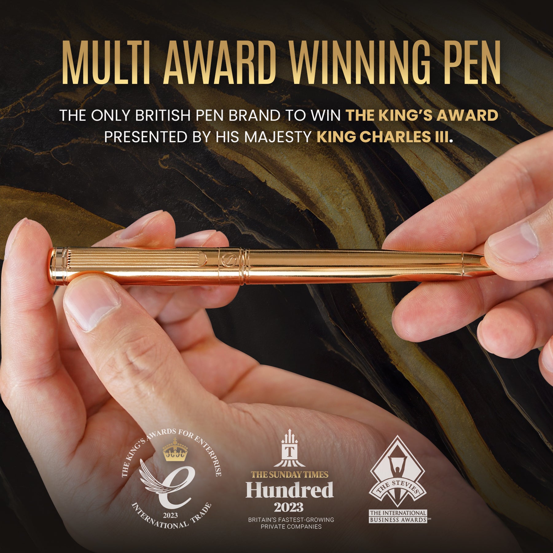 Scriveiner Classic Gold ballpoint Pen