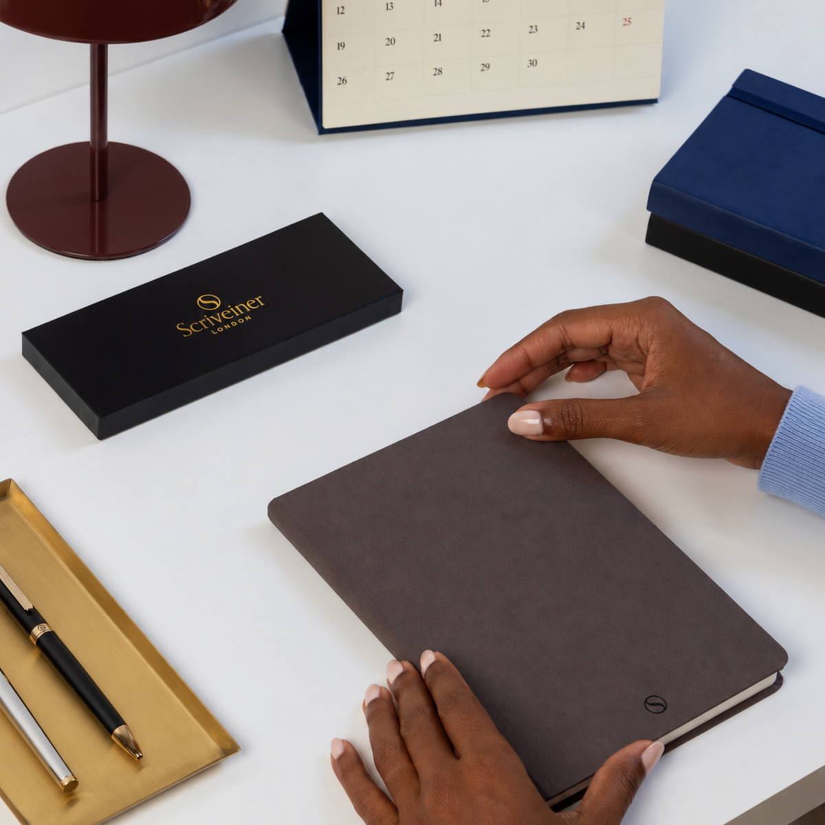 Scriveiner Hard Cover Lined Notebook