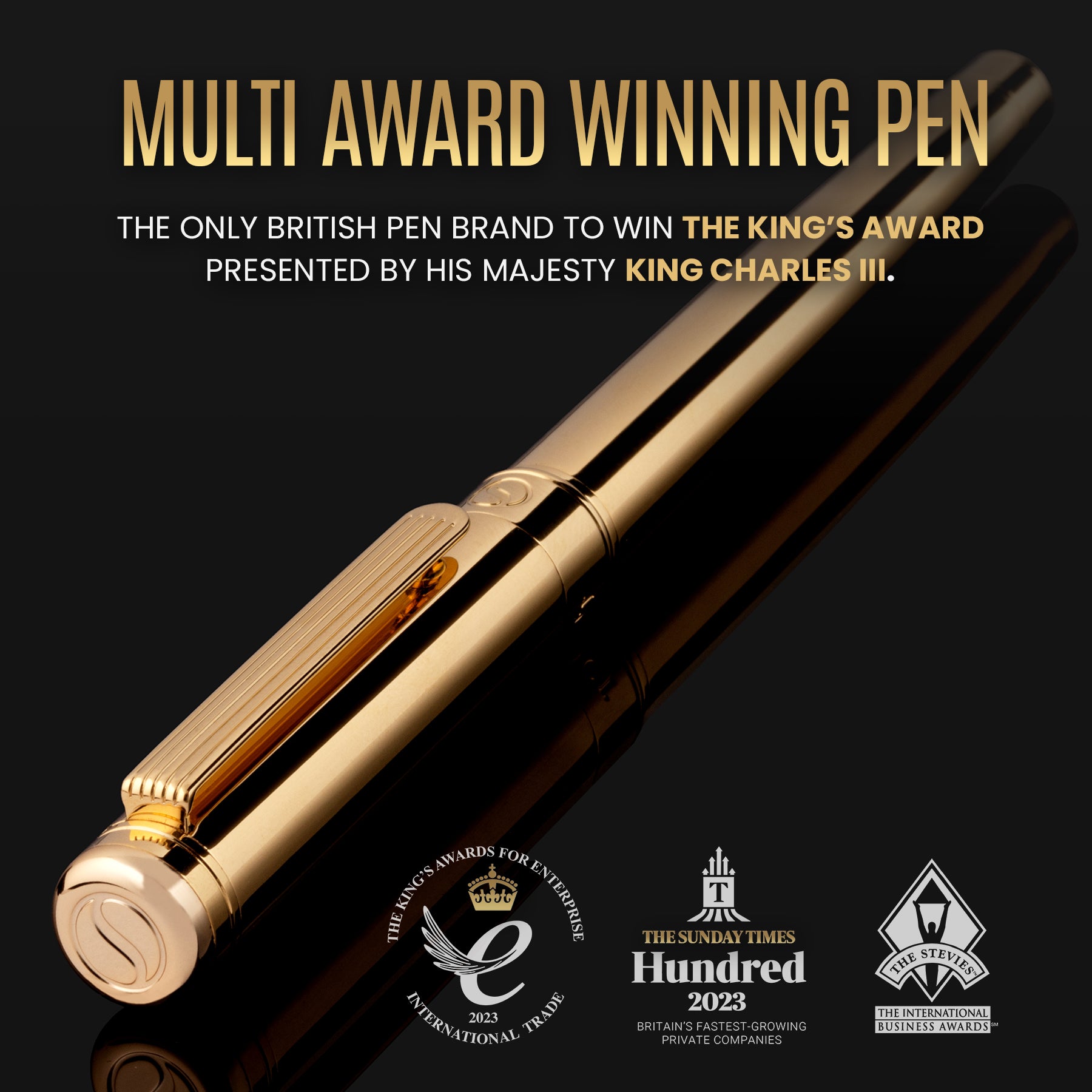 Scriveiner Classic Gold Rollerball Pen