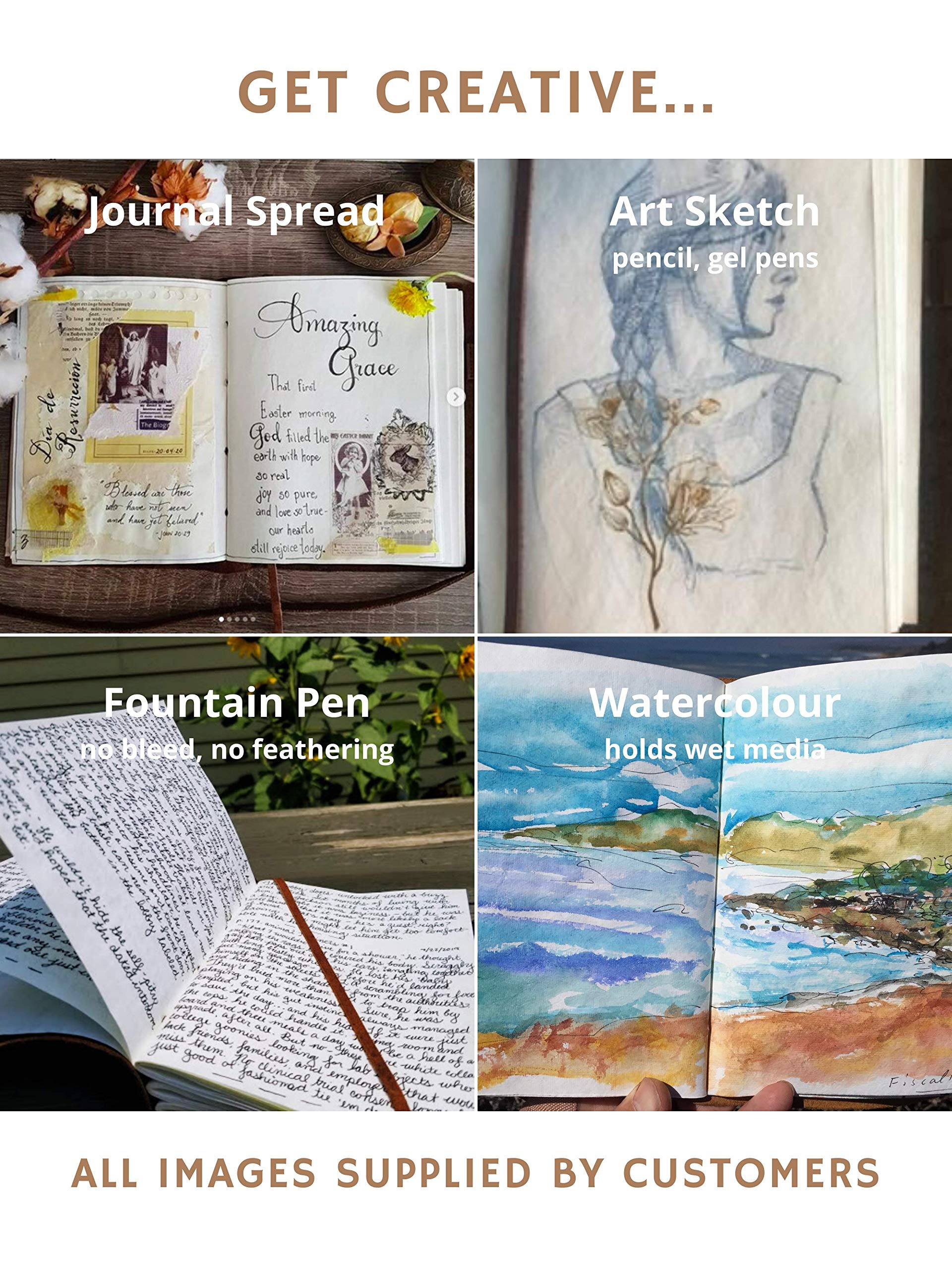 Scriveiner Premium Handmade Leather Journal – 7x5