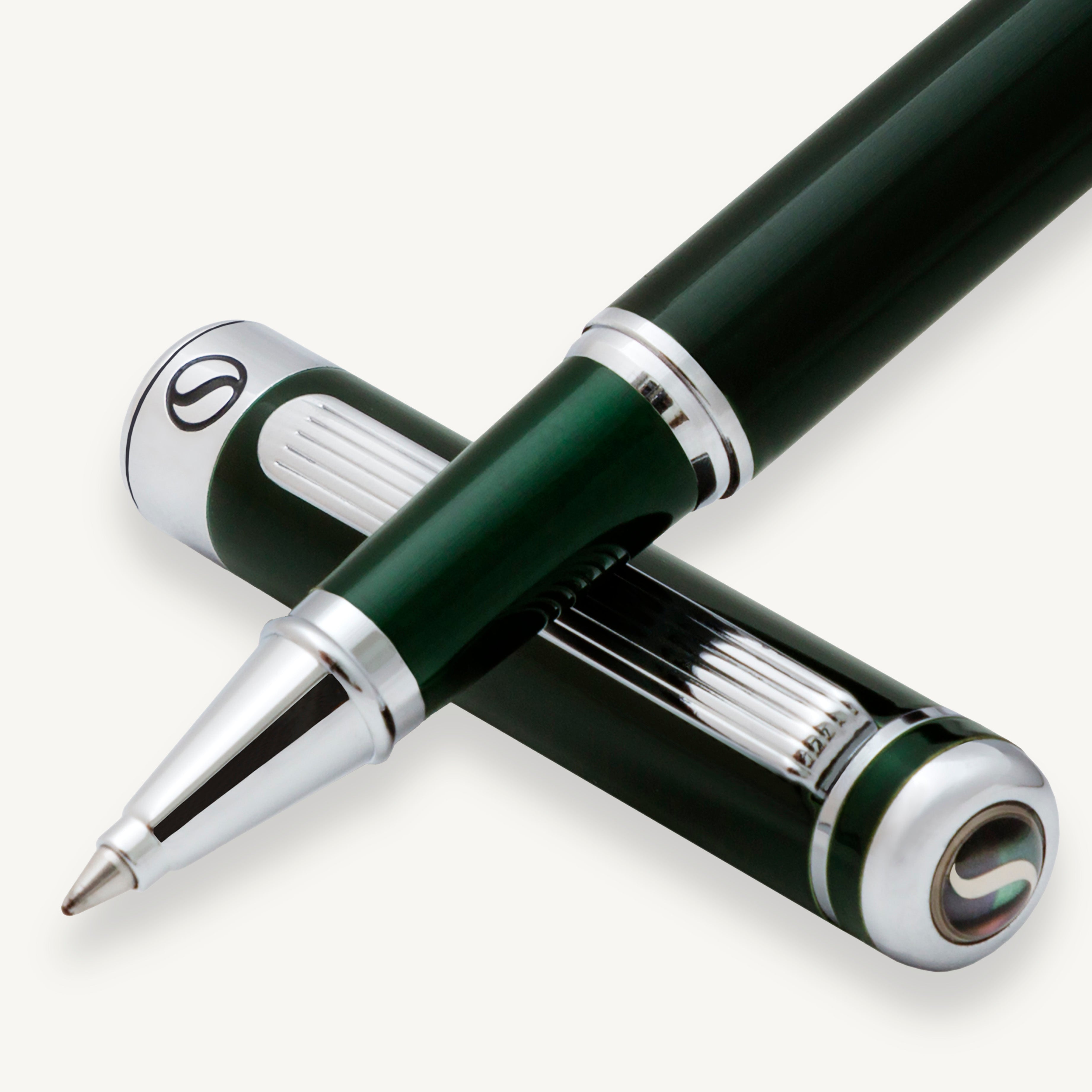 Scriveiner Classic Black Lacquer Rollerball Pen