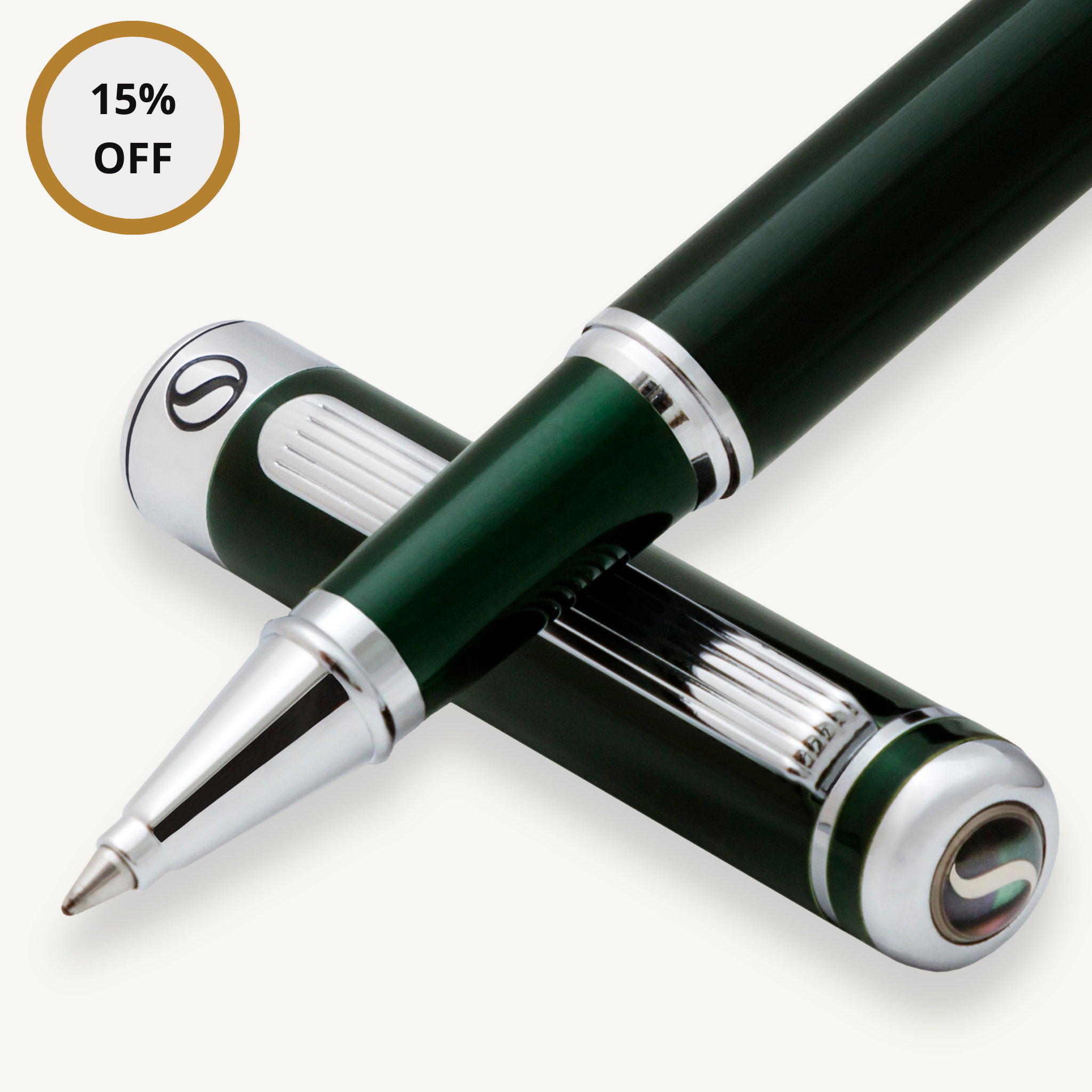 Classic British Racing Green Rollerball Pen