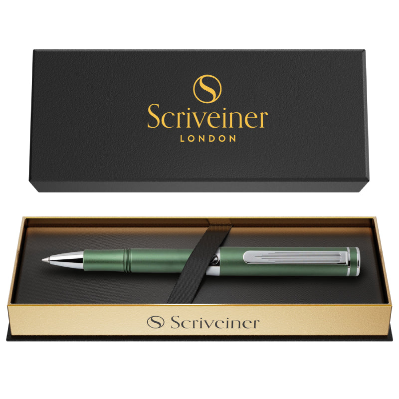 Bolígrafo rollerball Scriveiner Pocket Pen verde mate