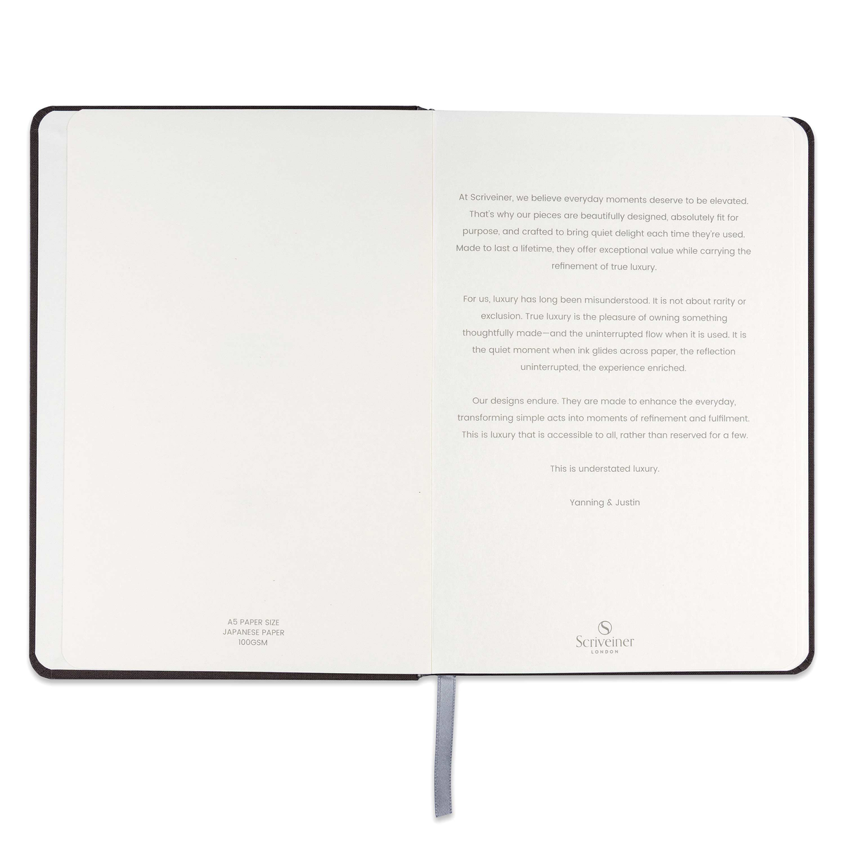Scriveiner Hard Cover Lined Notebook