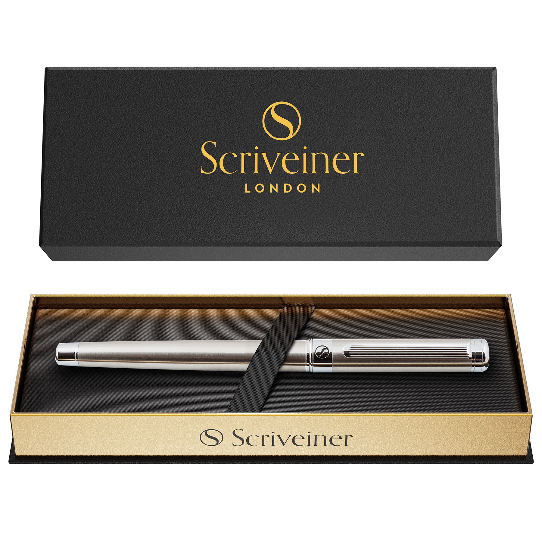 Stylo roller classique en acier inoxydable Scriveiner