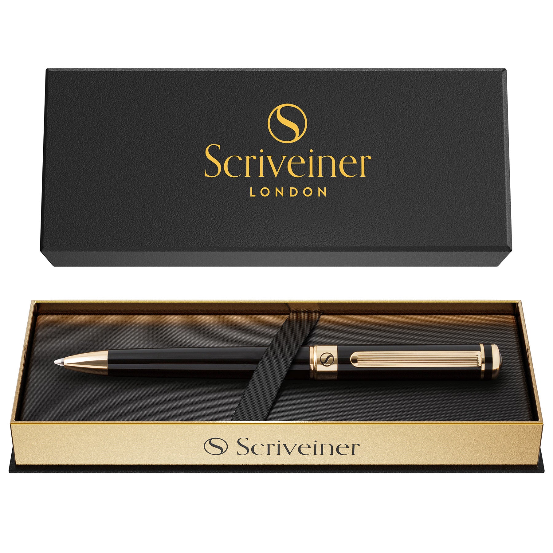 Stylo à bille Scriveiner Classic laqué noir