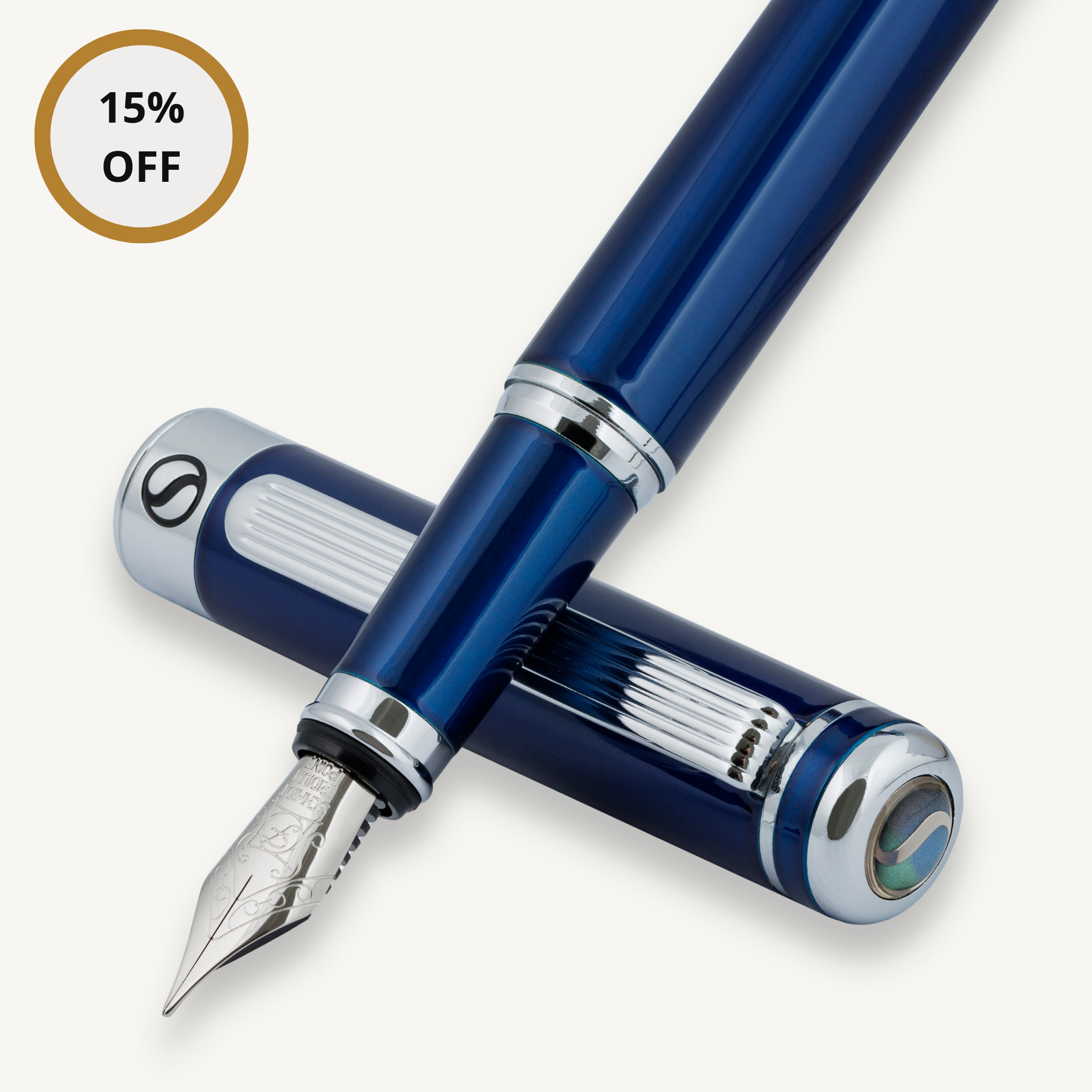 Classic Midnight Blue Fountain Pen - Medium Nib