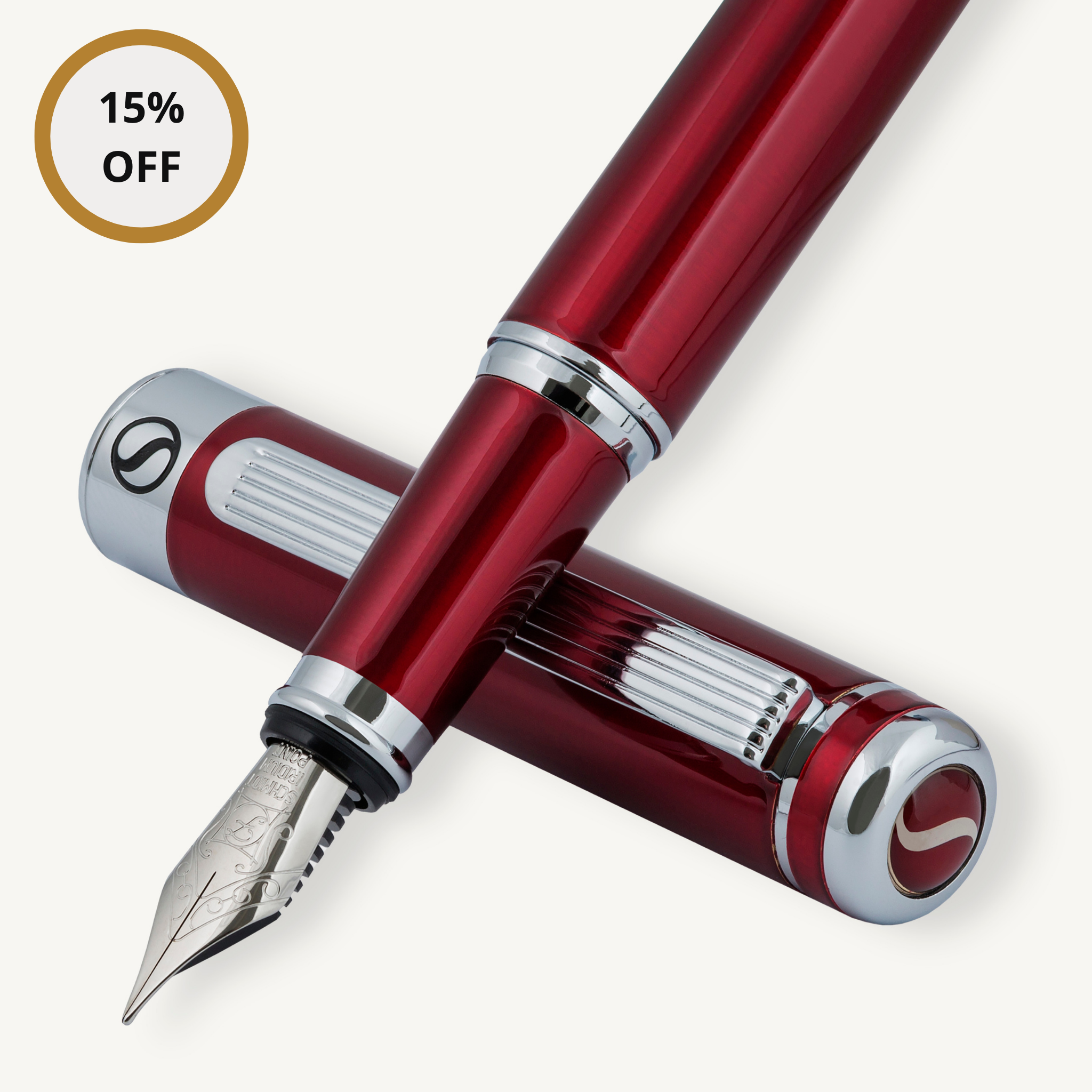 Stylo plume Scriveiner Classic Crimson Red - Plume fine