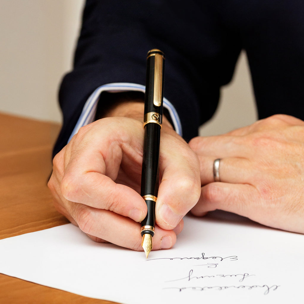 Stylo à plume chinois rechargeable en métal avec piston amovible, absorbeur d'encre pour débutants, enfants, calligraphie, stylo plume avec plumes, cartouche d'encre rechargeable pour homme et femme