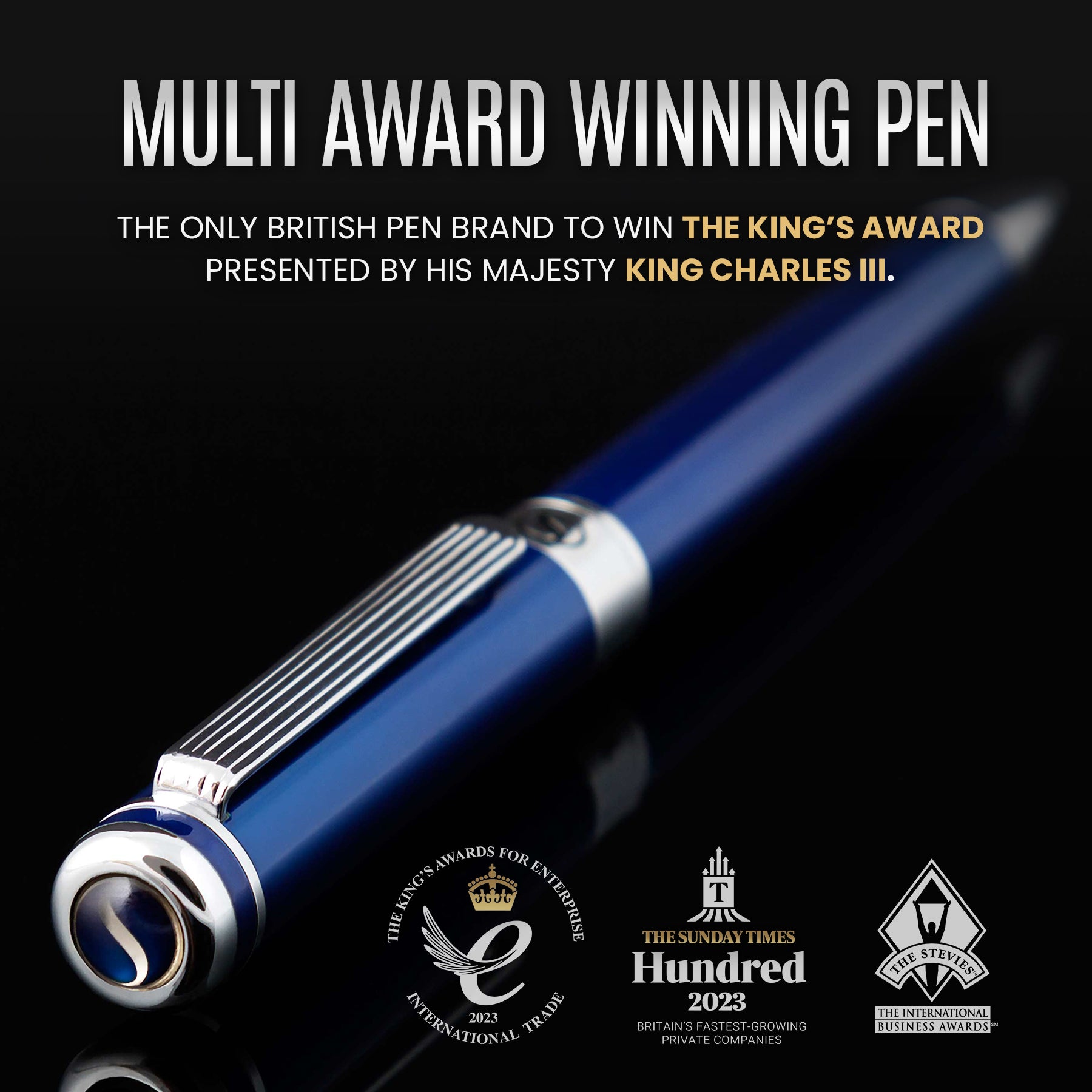 Scriveiner Classic Midnight Blue ballpoint Pen