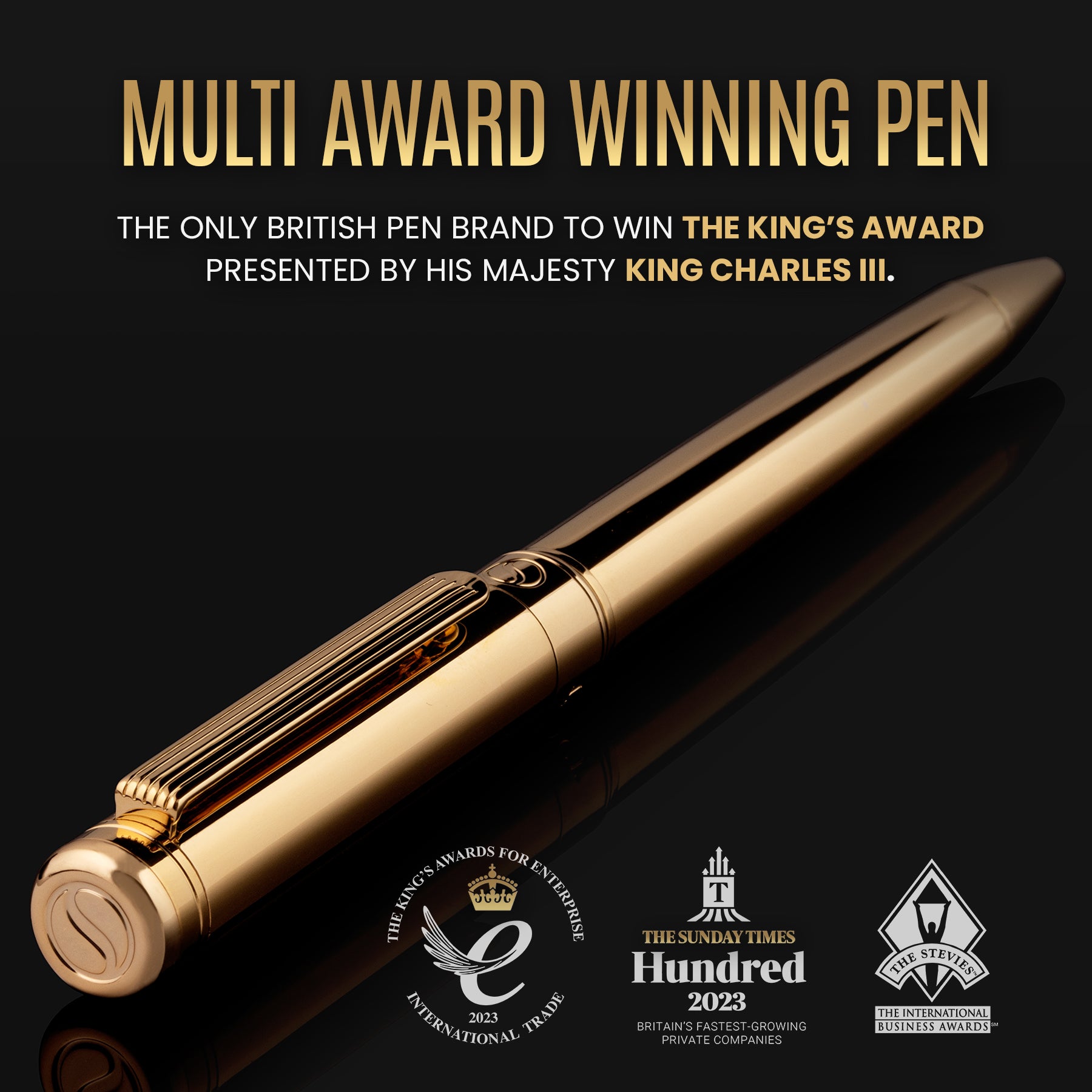 Scriveiner Classic Gold ballpoint Pen