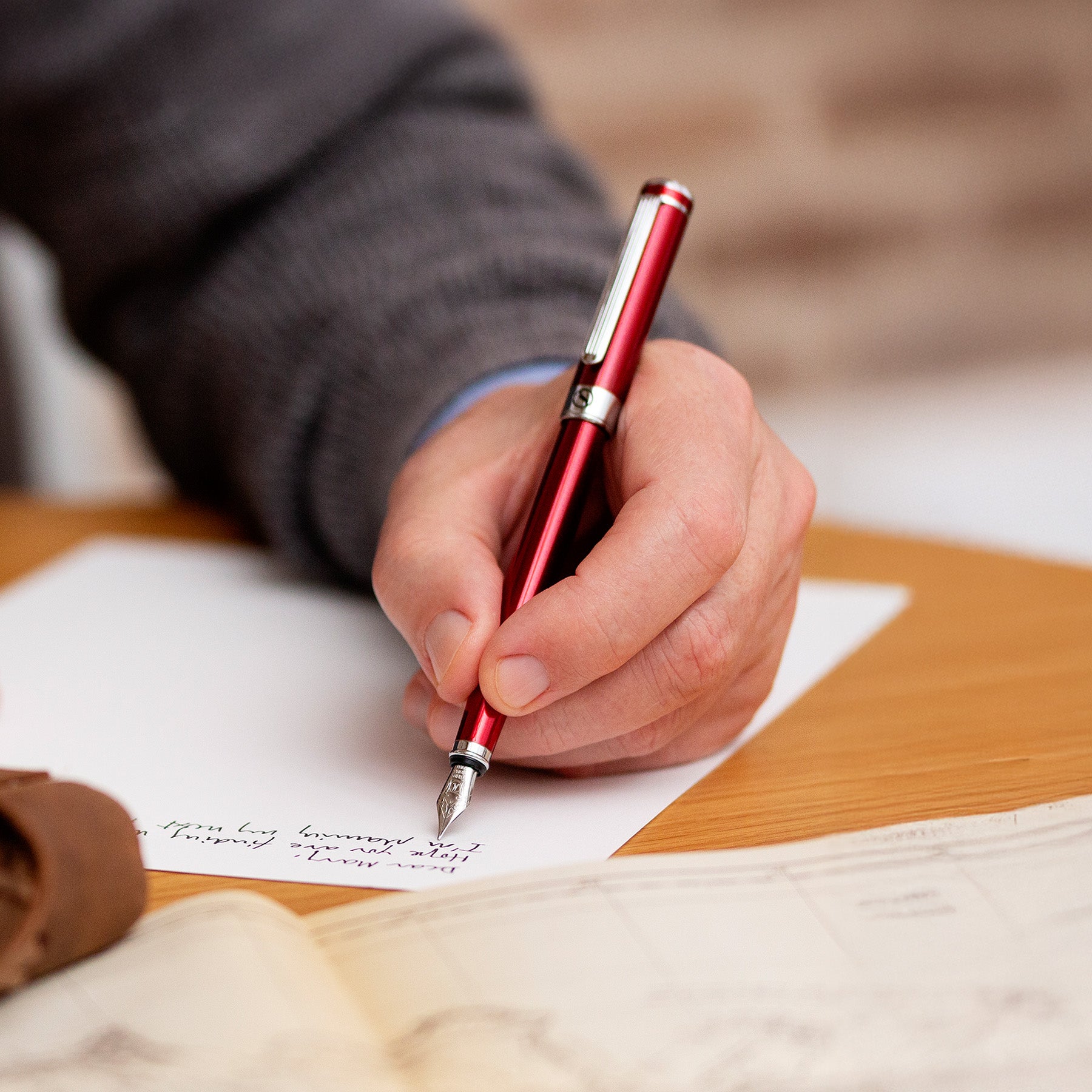 Stylo plume Scriveiner Classic Crimson Red - Plume fine