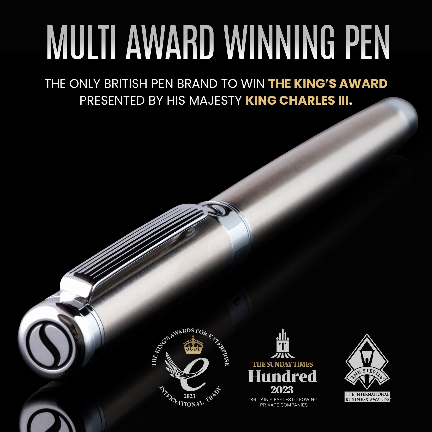 Scriveiner Black Lacquer Fountain Pen with 24K Gold India | Ubuy