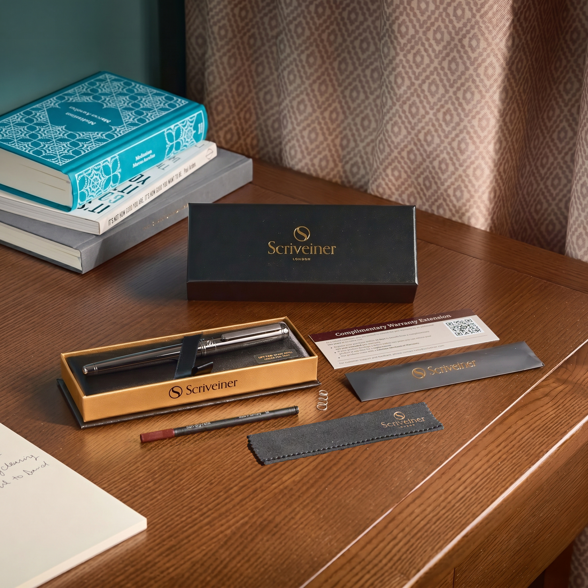 Scriveiner Classic Gun Metal Rollerball Pen