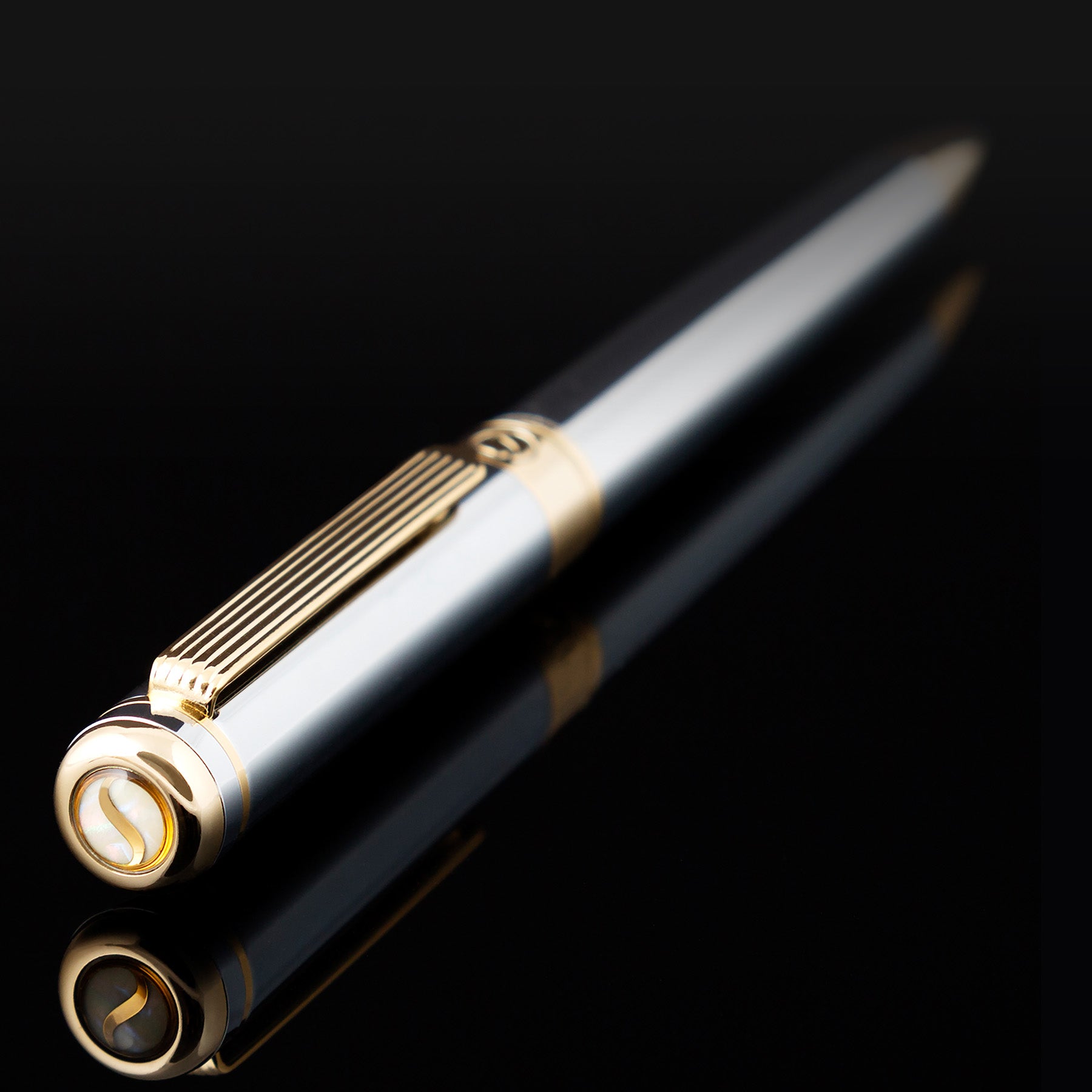 Stylo à bille Scriveiner Classic Silver Chrome