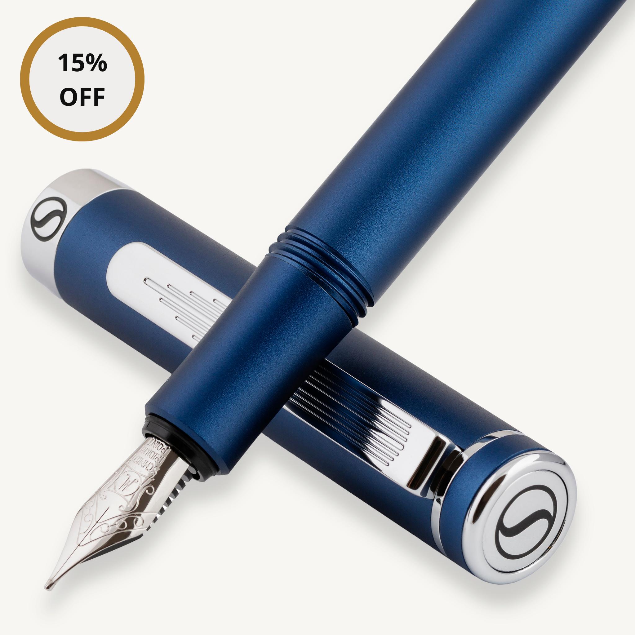 EDC Matt Blue Fountain Pen - Fine Nib