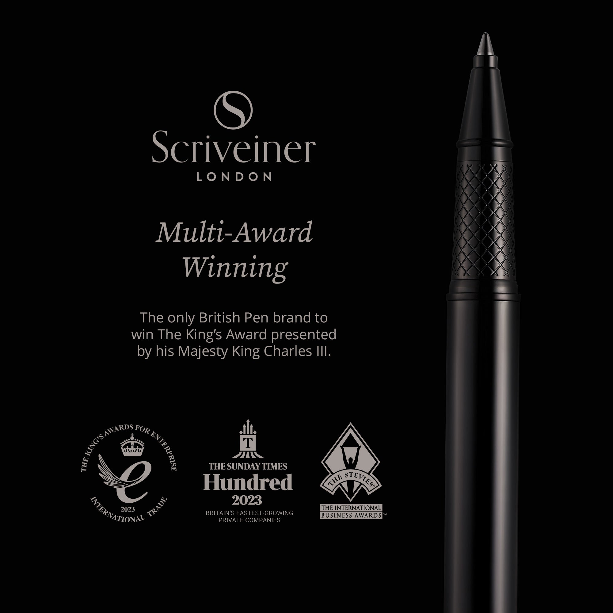 Scriveiner Classic Gun Metal Rollerball Pen
