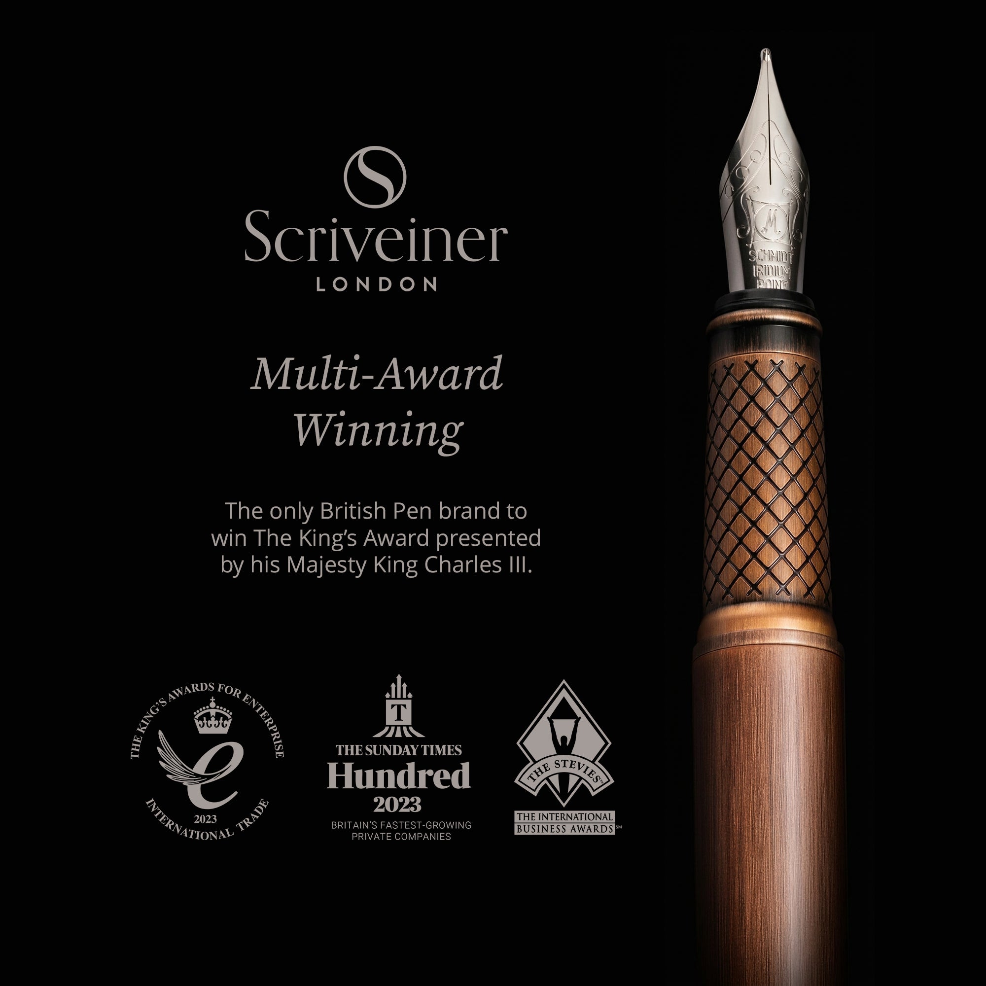 Scriveiner Classic Copper Fountain Pen – Medium