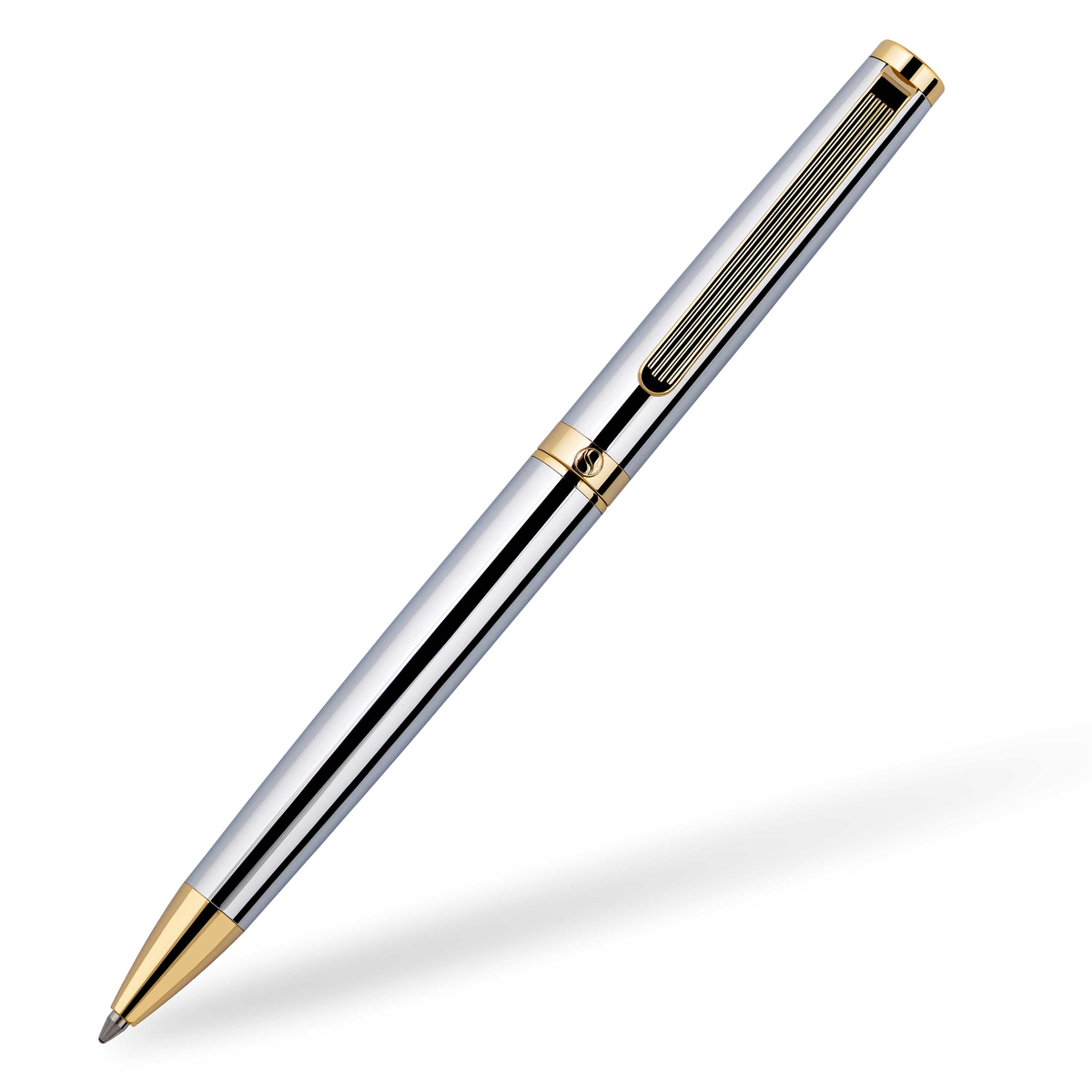 Scriveiner Premium Daily Silver Gold Ballpoint Pen