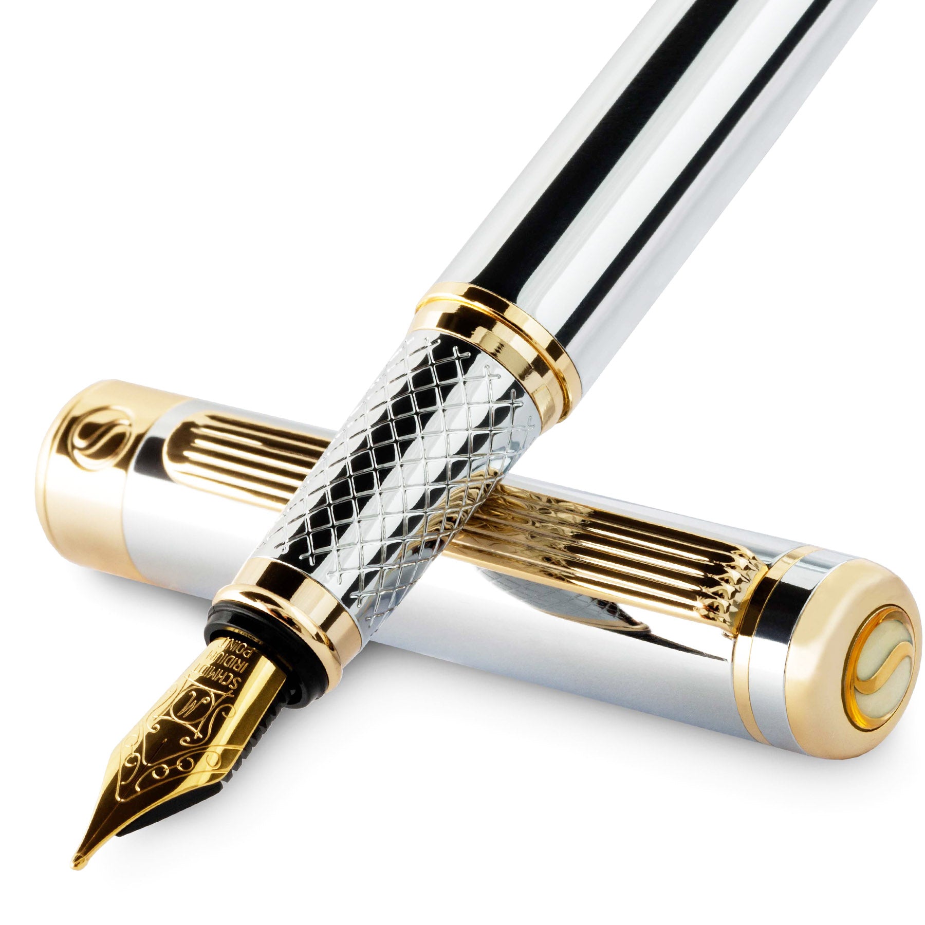 Stylo plume Scriveiner Classic Silver Chrome - Plume large