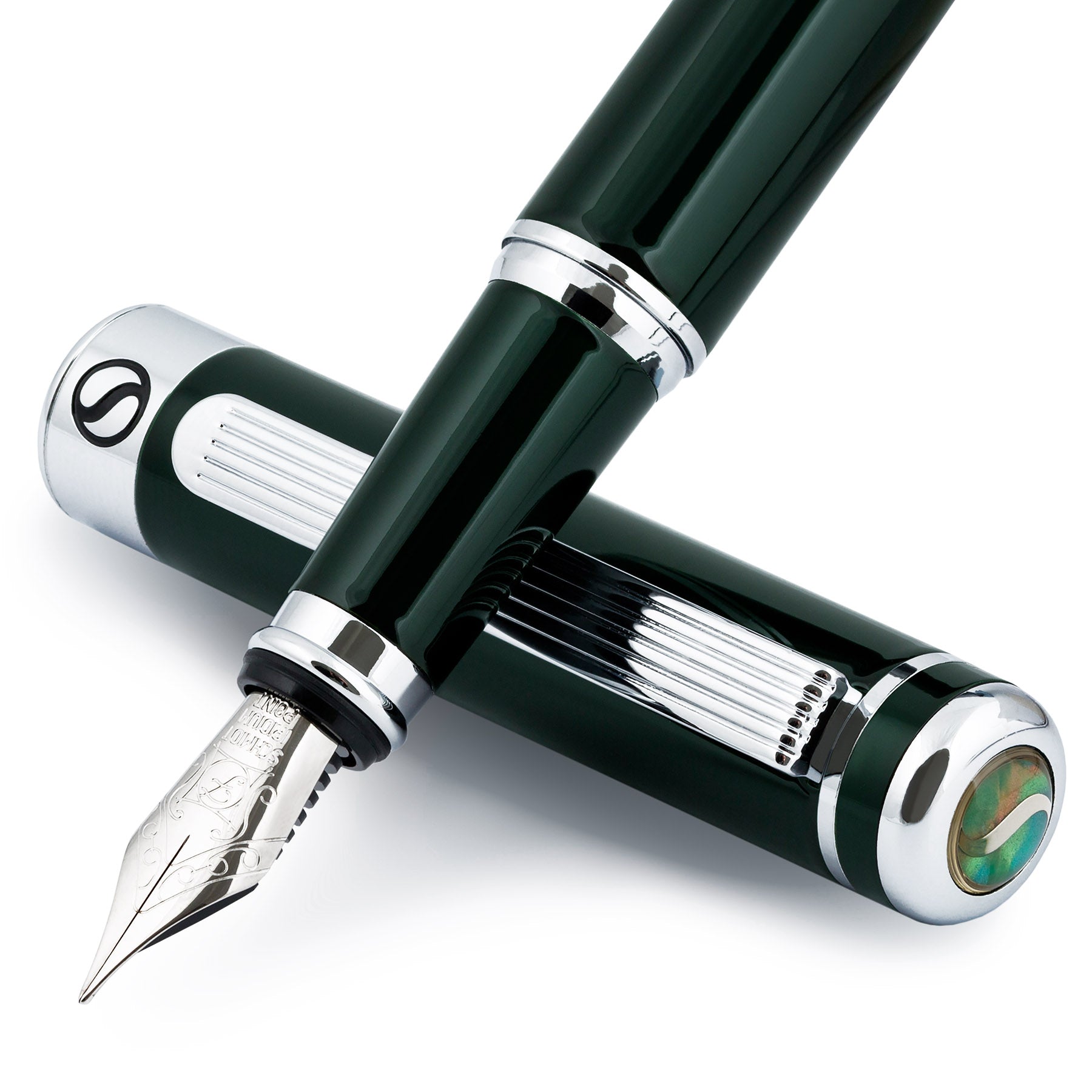 Stylo plume Scriveiner Classic British Racing Green - Plume fine