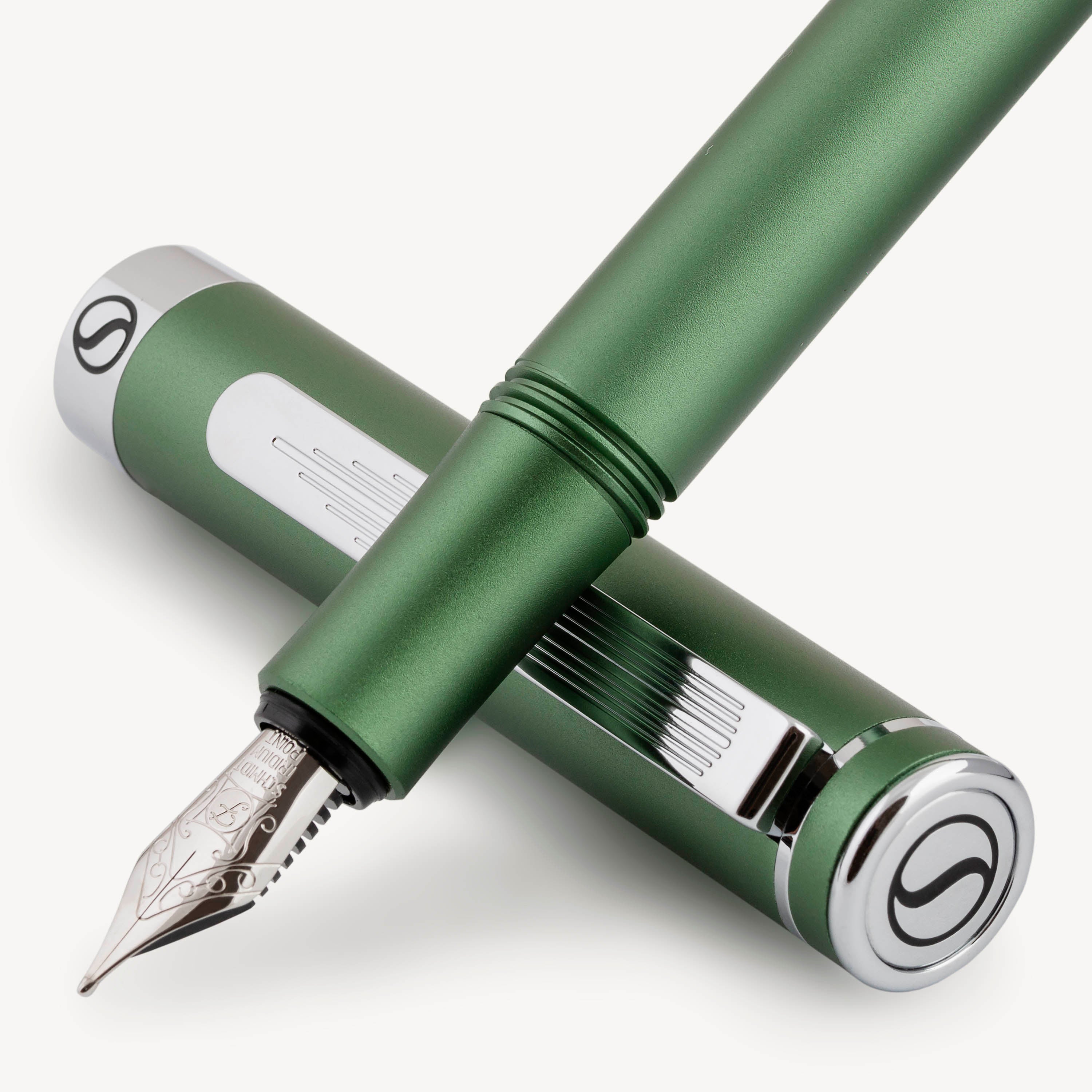 Scriveiner EDC Matt Green Fountain Pen - Fine Nib