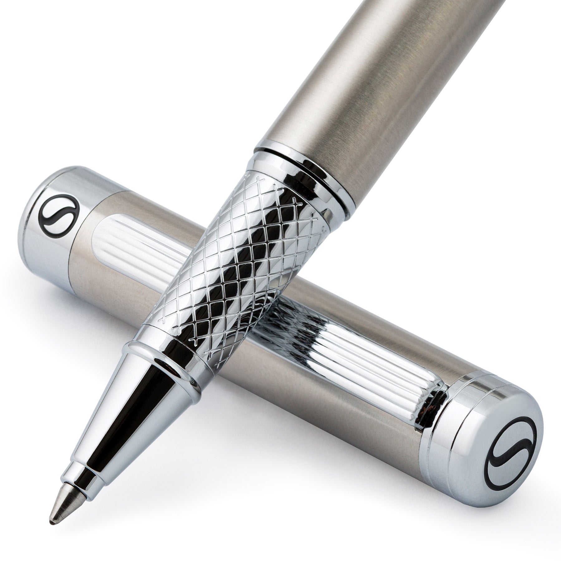 Stylo roller classique en acier inoxydable Scriveiner