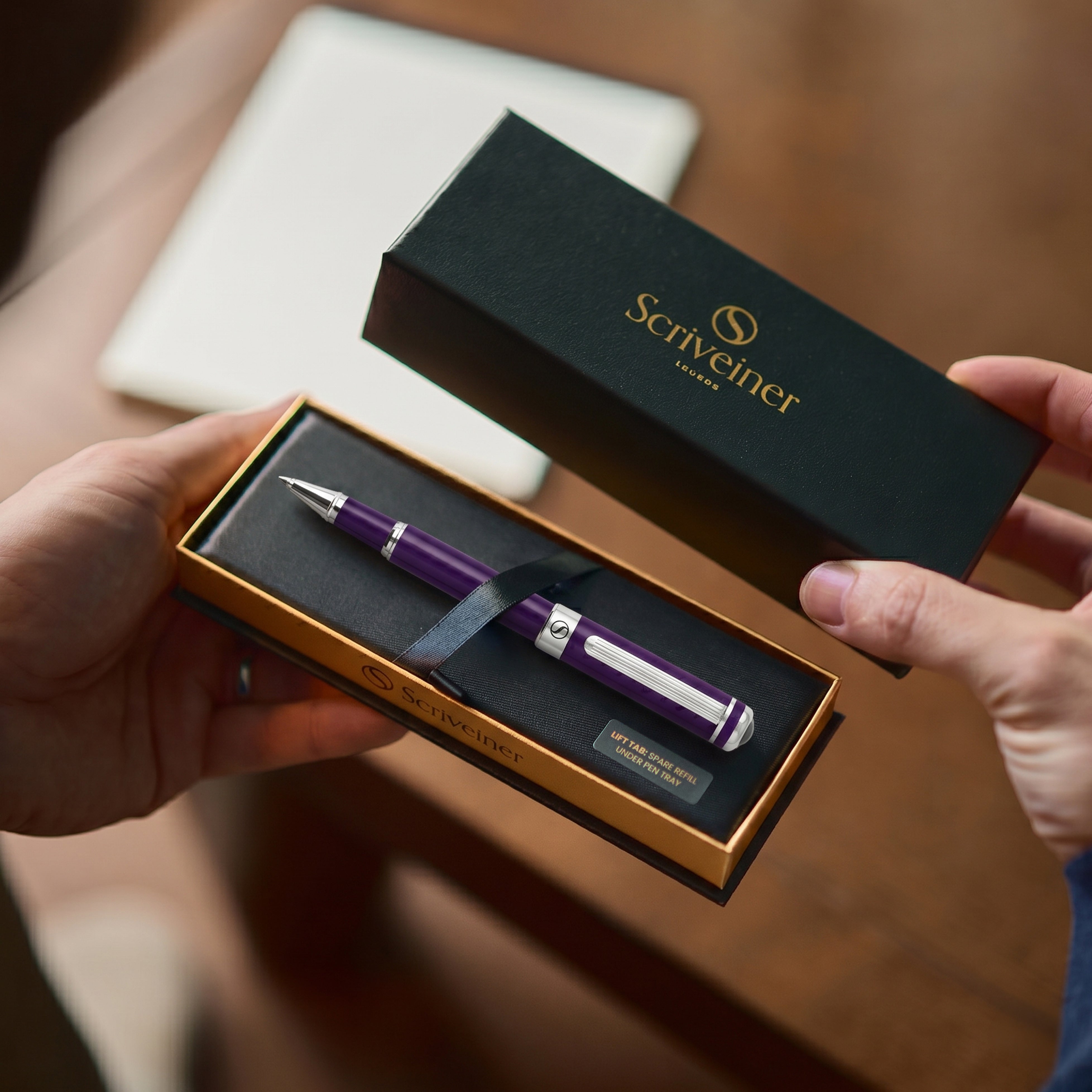 Scriveiner Classic Aubergine Rollerball Pen