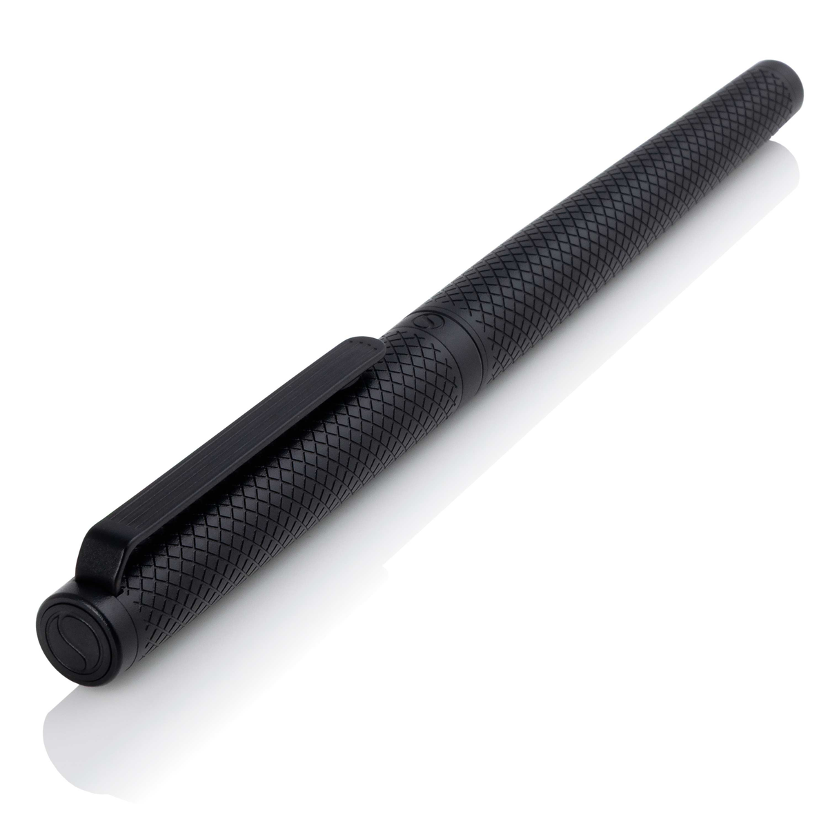Scriveiner Premium Daily Black Carved Rollerball Pen