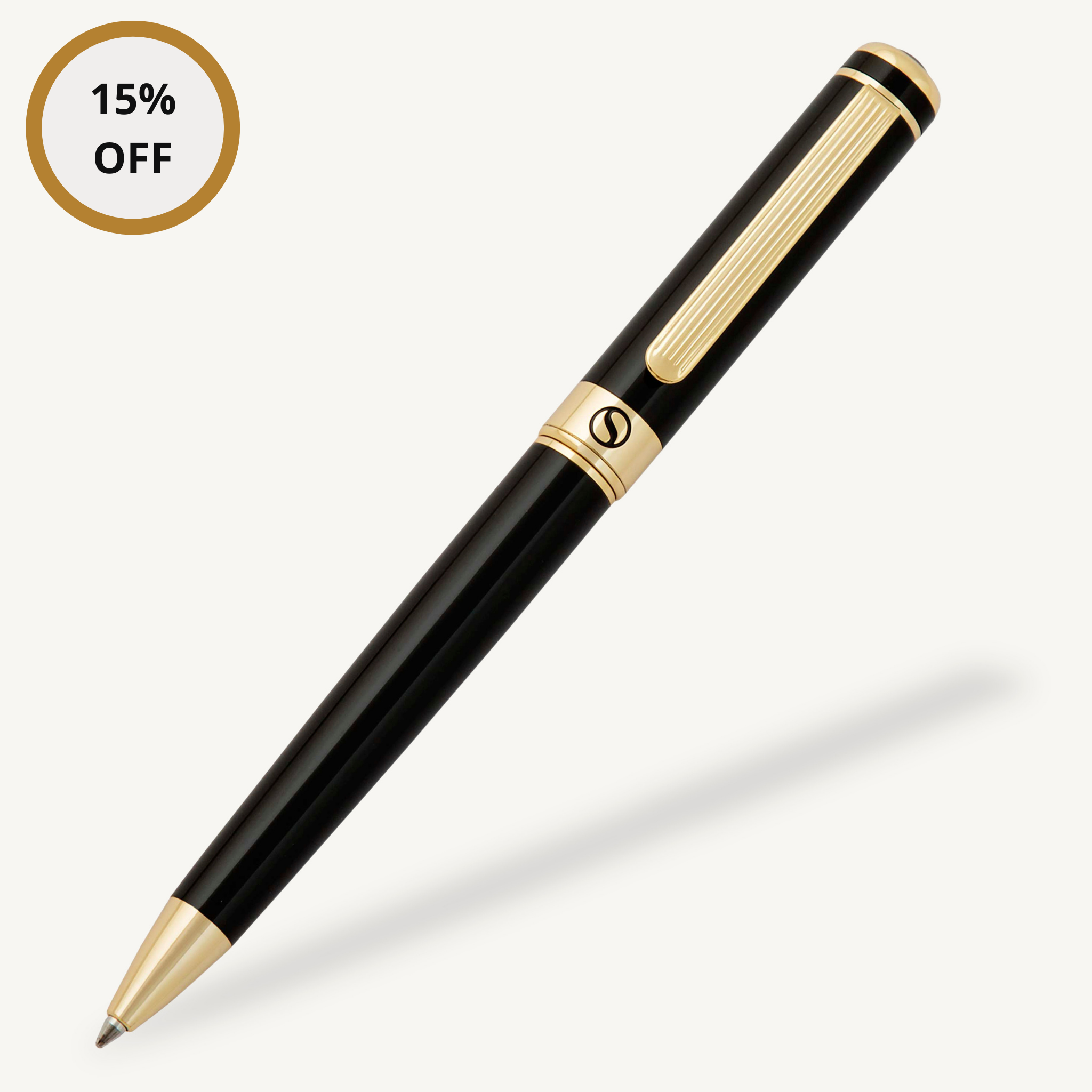 Classic Black Lacquer Ballpoint Pen