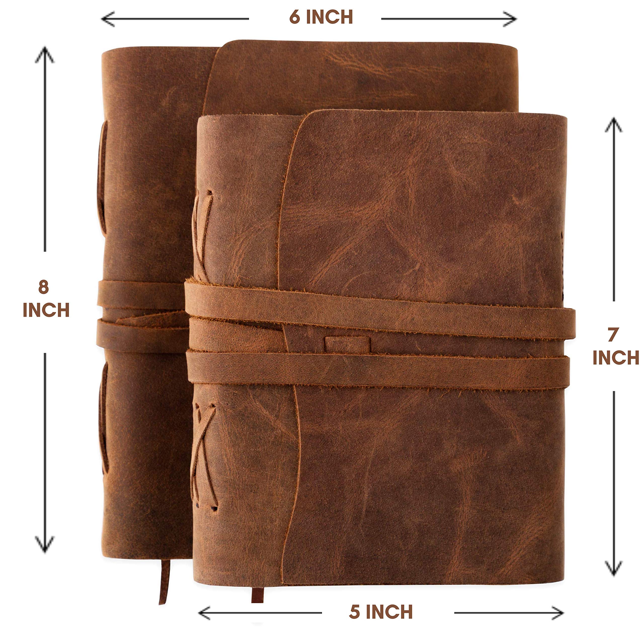 Scriveiner Premium Handmade Leather Journal – 8x6