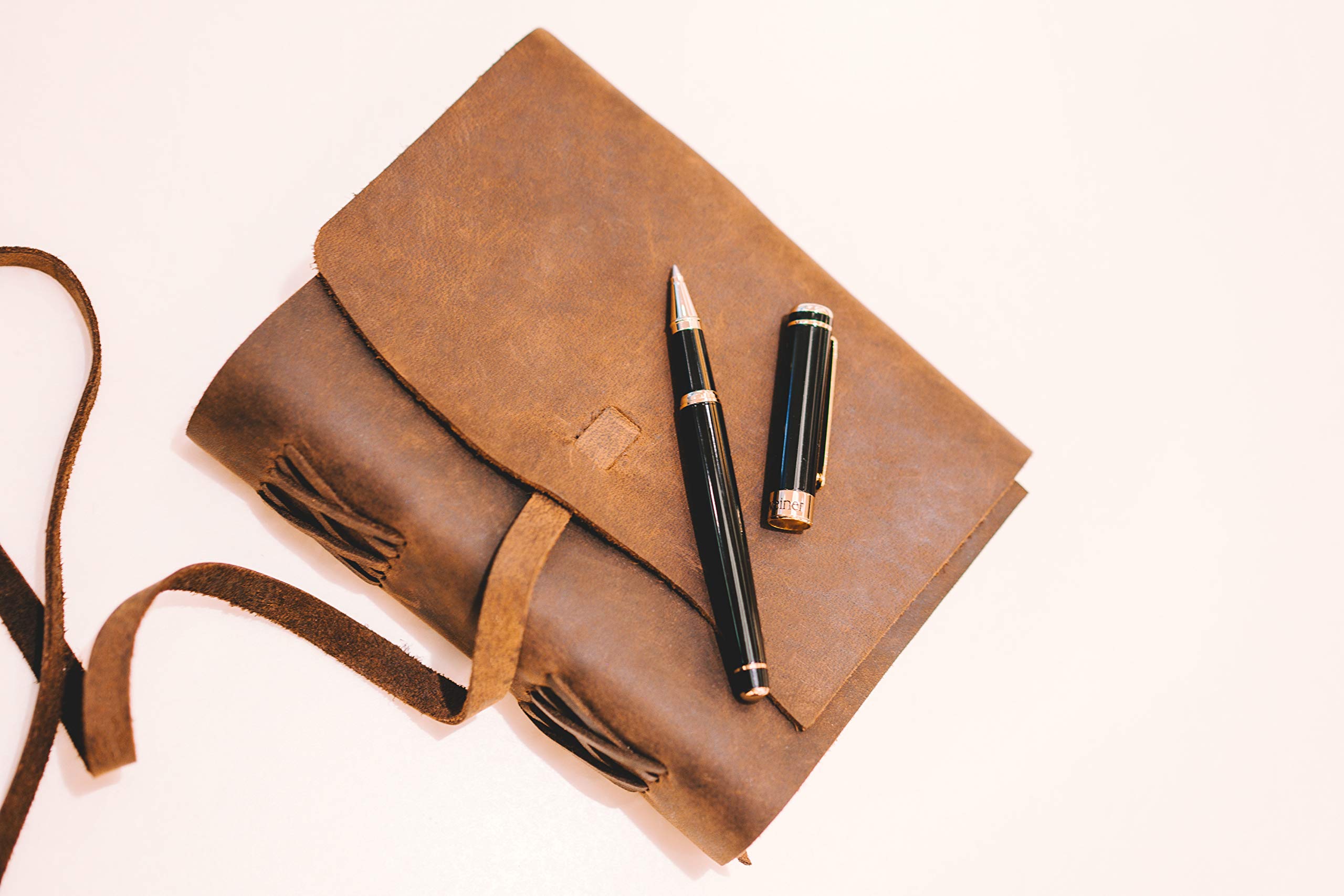 Scriveiner Premium Handmade Leather Journal – 8x6