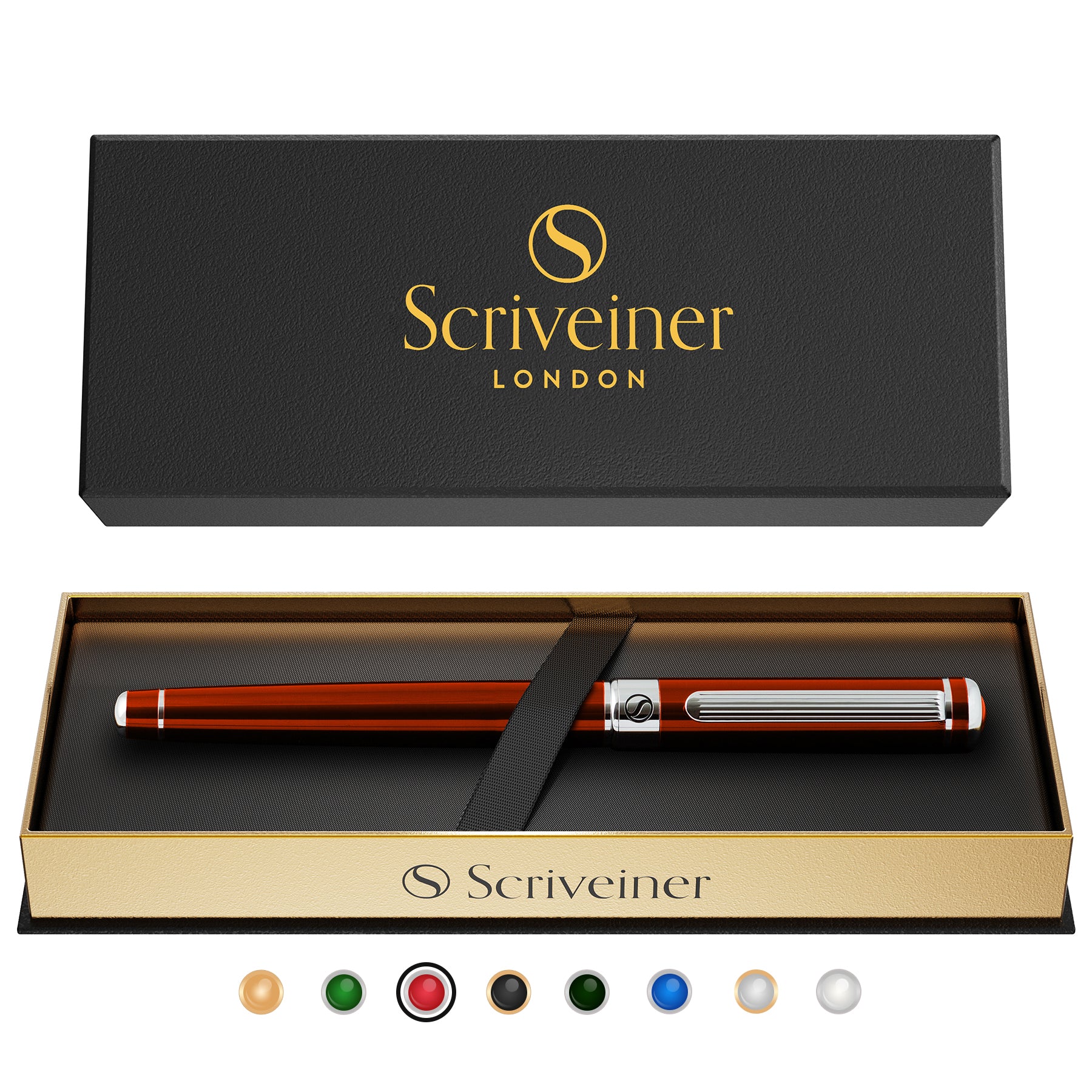 Scriveiner Classic Crimson Red Rollerball Pen